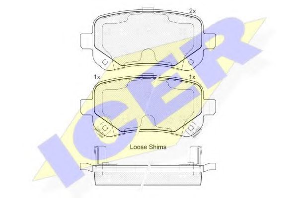 ICER 181910 Тормозные колодки для DODGE JOURNEY (Додж Жоурнэъ) ICER 181910 Тормозные колодки для DODGE JOURNEY (Додж Жоурнэъ)