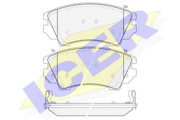 ICER 181913 Тормозные колодки для CHEVROLET CAMARO (Шевроле Cамаро) ICER 181913 Тормозные колодки для CHEVROLET CAMARO (Шевроле Cамаро)