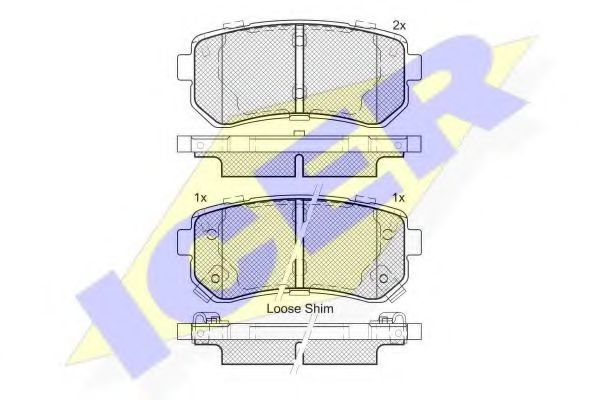 ICER 181955 Тормозные колодки для HYUNDAI SONATA VII (Хендай Соната 6и) ICER 181955 Тормозные колодки для HYUNDAI SONATA VII (Хендай Соната 6и)