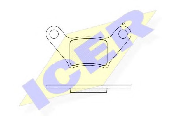 ICER 181991 Тормозные колодки 