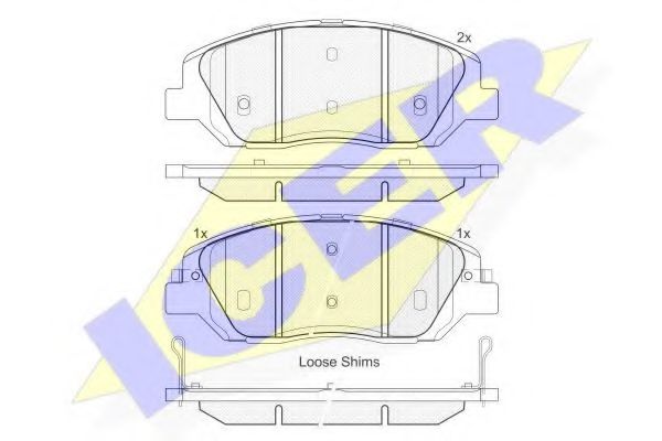 ICER 181997 Тормозные колодки для SSANGYONG KORANDO (Сан-янг/санянг Корандо) ICER 181997 Тормозные колодки для SSANGYONG KORANDO (Сан-янг/санянг Корандо)