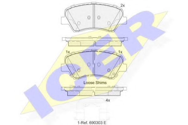 ICER 182029 Тормозные колодки для HYUNDAI FLUIDIC ELANTRA (Хендай Флуидиc элантра) ICER 182029 Тормозные колодки для HYUNDAI FLUIDIC ELANTRA (Хендай Флуидиc элантра)