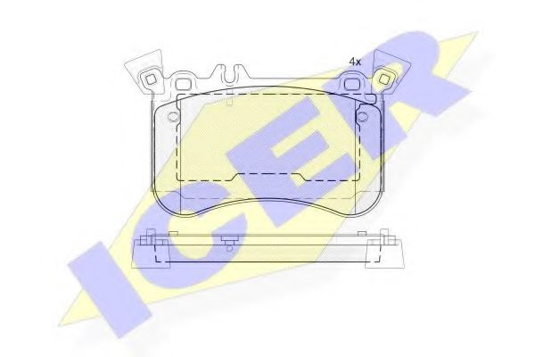 ICER 182042-203 Тормозные колодки 