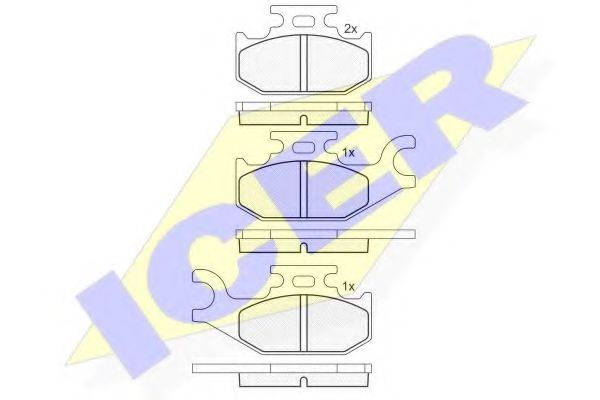 ICER 182057 Тормозные колодки 