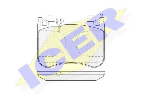 ICER 182080 Тормозные колодки 