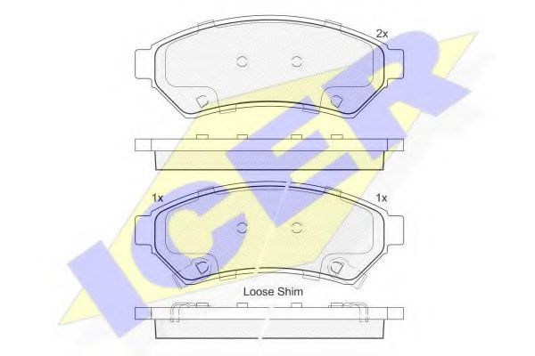 ICER 182081 Тормозные колодки для CHEVROLET UPLANDER (Шевроле Упландэр) ICER 182081 Тормозные колодки для CHEVROLET UPLANDER (Шевроле Упландэр)