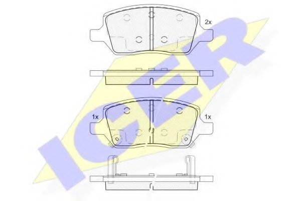 ICER 182083 Тормозные колодки для CHEVROLET UPLANDER (Шевроле Упландэр) ICER 182083 Тормозные колодки для CHEVROLET UPLANDER (Шевроле Упландэр)