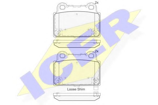 ICER 182095 Тормозные колодки 