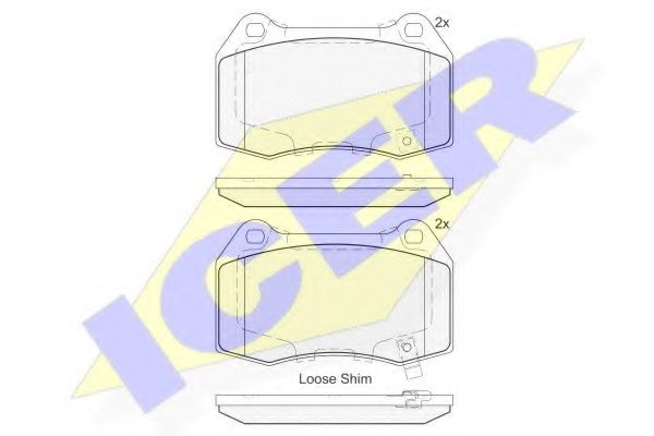 ICER 182096 Тормозные колодки для CHEVROLET CAMARO (Шевроле Cамаро) ICER 182096 Тормозные колодки для CHEVROLET CAMARO (Шевроле Cамаро)