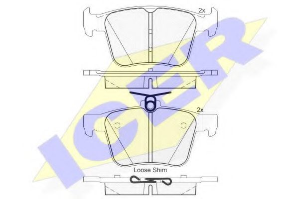 ICER 182098 Тормозные колодки для VOLKSWAGEN (Фольксваген) ICER 182098 Тормозные колодки для VOLKSWAGEN (Фольксваген)