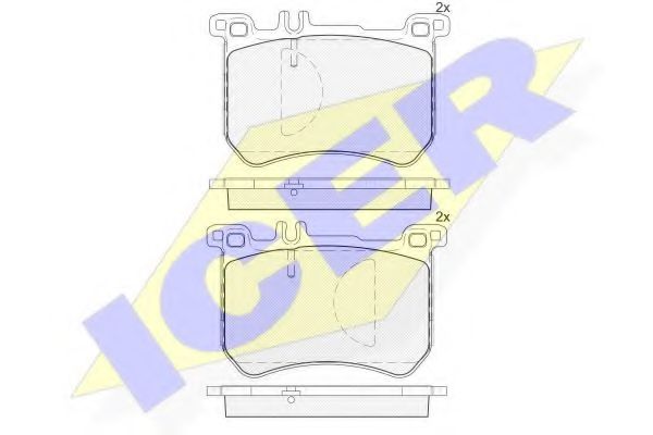 ICER 182100 Тормозные колодки 