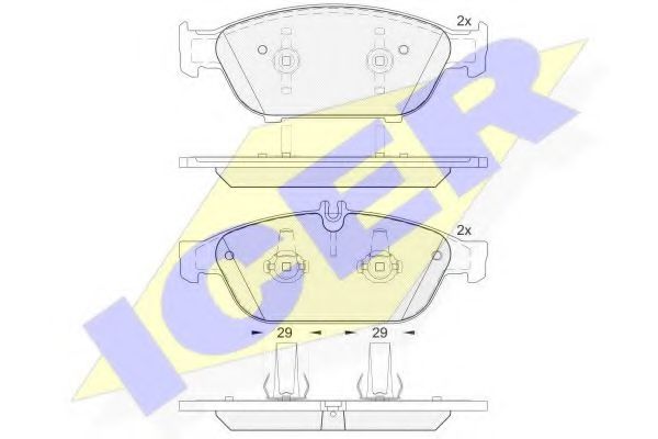 ICER 182103 Тормозные колодки 