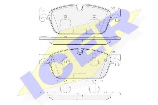 ICER 182104 Тормозные колодки 