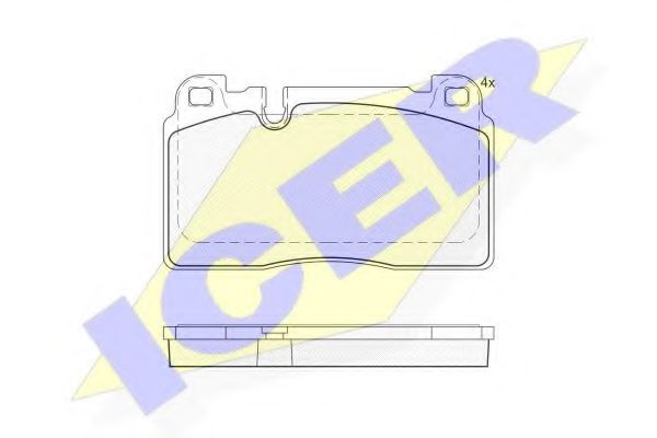 ICER 182112 Тормозные колодки 