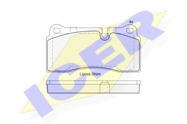 ICER 182121 Тормозные колодки 