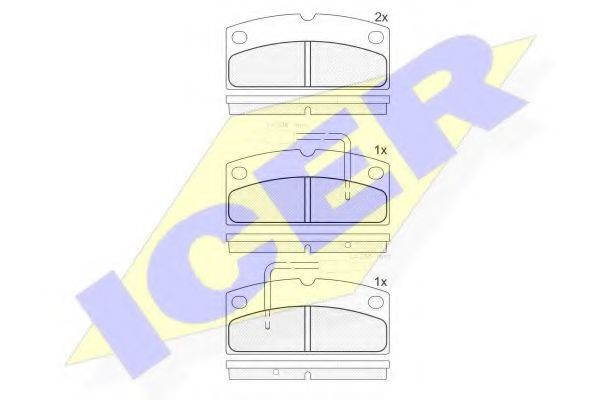 ICER 182133 Тормозные колодки 