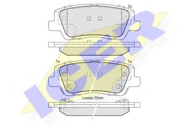 ICER 182157 Тормозные колодки для CADILLAC ATS (Кадилак Ац) ICER 182157 Тормозные колодки для CADILLAC ATS (Кадилак Ац)