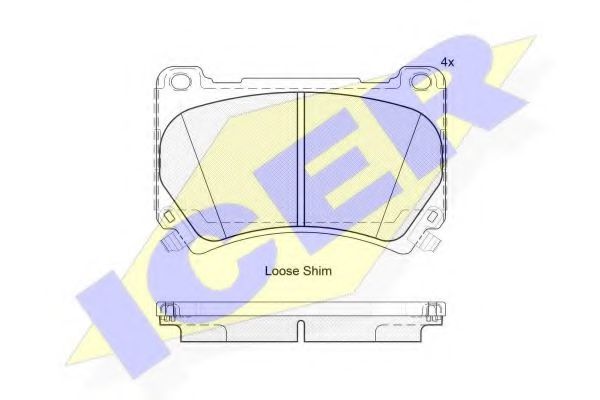ICER 182163 Тормозные колодки для HYUNDAI FLUIDIC ELANTRA (Хендай Флуидиc элантра) ICER 182163 Тормозные колодки для HYUNDAI FLUIDIC ELANTRA (Хендай Флуидиc элантра)