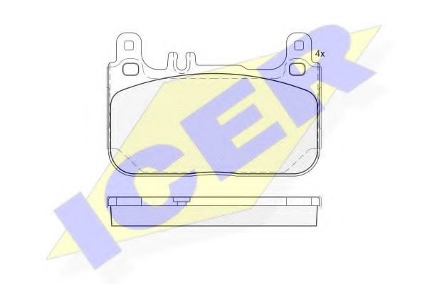 ICER 182173 Тормозные колодки 