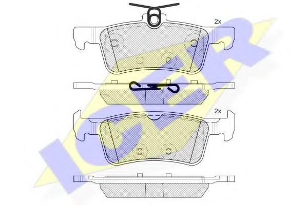 ICER 182174-208 Тормозные колодки 