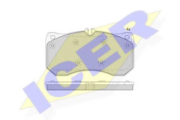 ICER 182185 Тормозные колодки 