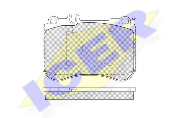ICER 182194 Тормозные колодки 