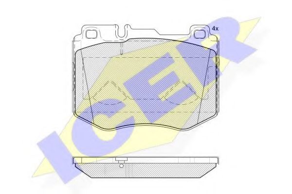 ICER 182195 Тормозные колодки 