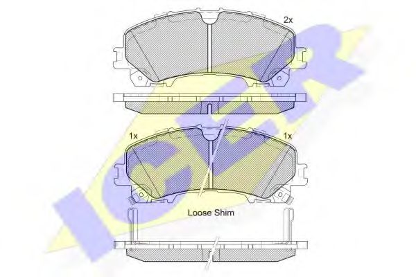 ICER 182202 Тормозные колодки 