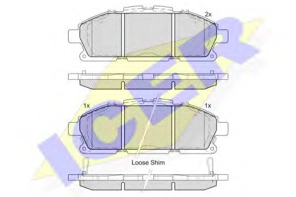 ICER 182210 Тормозные колодки 