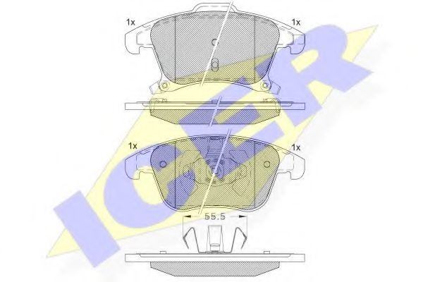 ICER 182231 Тормозные колодки 