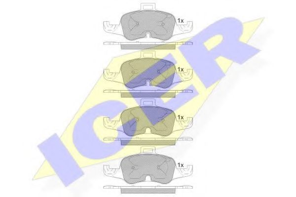 ICER 182233 Тормозные колодки 