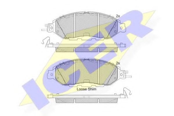 ICER 182234 Тормозные колодки для INFINITI QX60 (Инфинити Qх60) ICER 182234 Тормозные колодки для INFINITI QX60 (Инфинити Qх60)