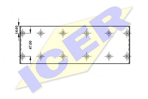 ICER 21 5544 00 Комплект тормозных башмаков, барабанные тормоза 