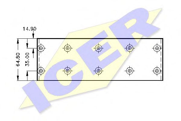 ICER 21 5775 00 Комплект тормозных башмаков, барабанные тормоза 