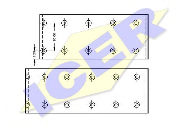 ICER 21 5817 00 Комплект тормозных башмаков, барабанные тормоза 