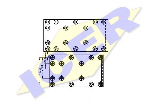 ICER 21 7827 00 Комплект тормозных башмаков, барабанные тормоза 