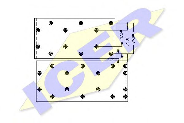 ICER 21 7829 00 Комплект тормозных башмаков, барабанные тормоза 
