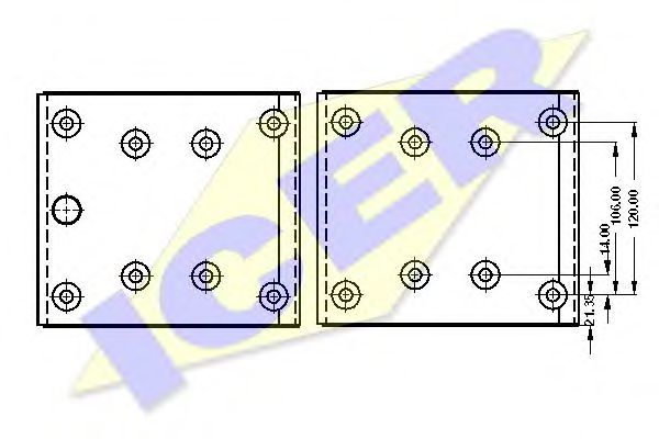 ICER 21 9494 00 Комплект тормозных башмаков, барабанные тормоза для MERCEDES-BENZ ATEGO (Мэрcэдэс-бэнз Атэго) ICER 21 9494 00 Комплект тормозных башмаков, барабанные тормоза для MERCEDES-BENZ ATEGO (Мэрcэдэс-бэнз Атэго)