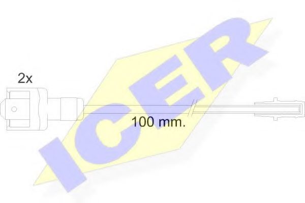 ICER 610010 E C Сигнализатор, износ тормозных колодок для FIAT (Фиат) ICER 610010 E C Сигнализатор, износ тормозных колодок для FIAT (Фиат)