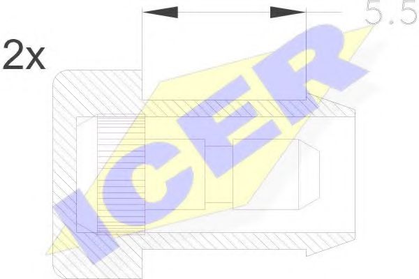 ICER 610055 E C Сигнализатор, износ тормозных колодок для RENAULT FUEGO (Рено Фуэго) ICER 610055 E C Сигнализатор, износ тормозных колодок для RENAULT FUEGO (Рено Фуэго)