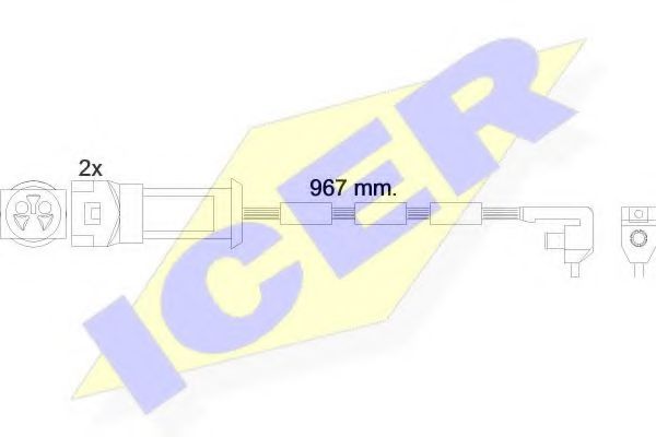 ICER 610069 E C Сигнализатор, износ тормозных колодок для OPEL (Опель) ICER 610069 E C Сигнализатор, износ тормозных колодок для OPEL (Опель)