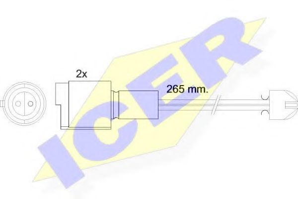 ICER 610089 E C Сигнализатор, износ тормозных колодок для BMW (Бмв) ICER 610089 E C Сигнализатор, износ тормозных колодок для BMW (Бмв)