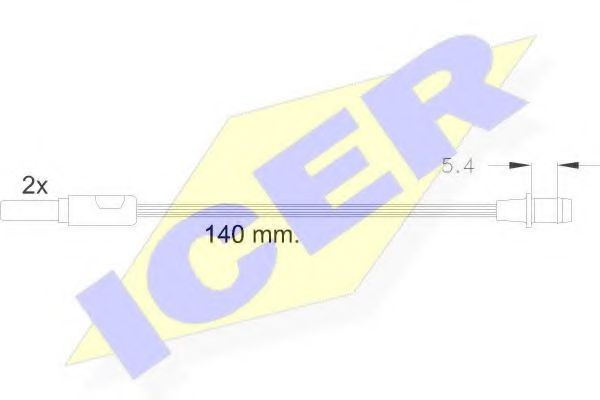 ICER 610149 E C Сигнализатор, износ тормозных колодок для RENAULT FUEGO (Рено Фуэго) ICER 610149 E C Сигнализатор, износ тормозных колодок для RENAULT FUEGO (Рено Фуэго)