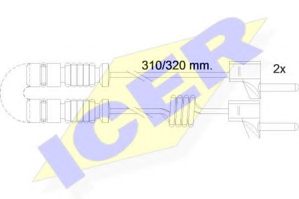 ICER 610221 E C Сигнализатор, износ тормозных колодок для MERCEDESBENZ (Мерседес бенц) ICER 610221 E C Сигнализатор, износ тормозных колодок для MERCEDESBENZ (Мерседес бенц)