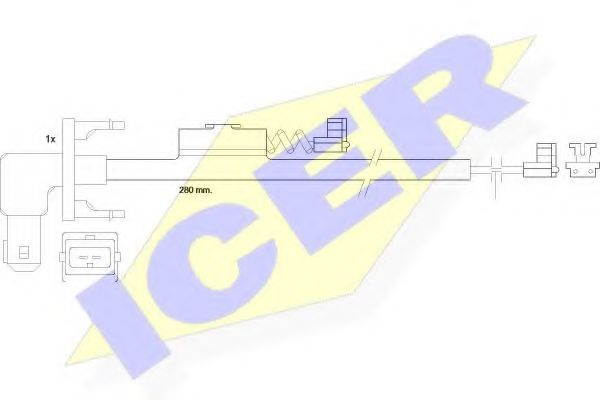ICER 610288 C Сигнализатор, износ тормозных колодок для NISSAN ECO-T (Ниссан Эcо-т) ICER 610288 C Сигнализатор, износ тормозных колодок для NISSAN ECO-T (Ниссан Эcо-т)