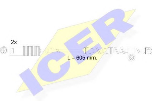 ICER 610390 E C Сигнализатор, износ тормозных колодок для BMW (Бмв) ICER 610390 E C Сигнализатор, износ тормозных колодок для BMW (Бмв)