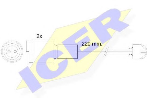 ICER 610394 E C Сигнализатор, износ тормозных колодок для BMW 5 (Бмв 5) ICER 610394 E C Сигнализатор, износ тормозных колодок для BMW 5 (Бмв 5)
