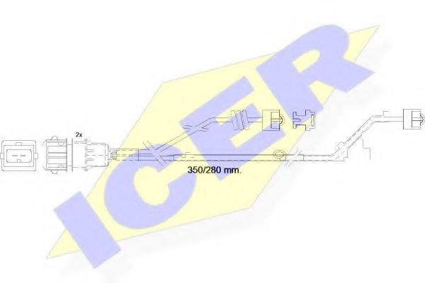 ICER 610423 E C Сигнализатор, износ тормозных колодок для VOLVO FH II (Вольво Фх 2) ICER 610423 E C Сигнализатор, износ тормозных колодок для VOLVO FH II (Вольво Фх 2)