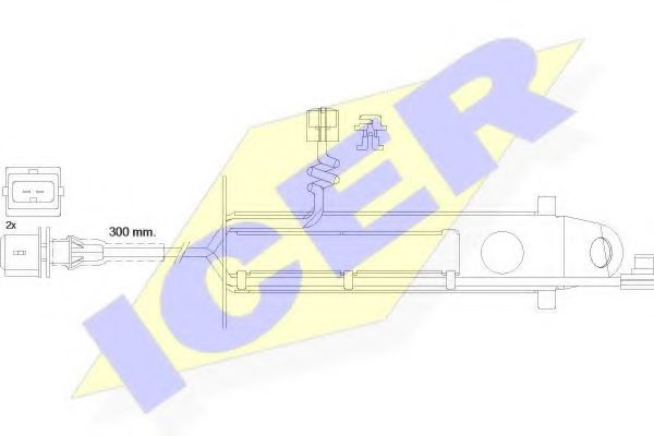 ICER 610431 E C Сигнализатор, износ тормозных колодок для RENAULT TRUCKS MIDLUM (Рено трак Мидлум) ICER 610431 E C Сигнализатор, износ тормозных колодок для RENAULT TRUCKS MIDLUM (Рено трак Мидлум)