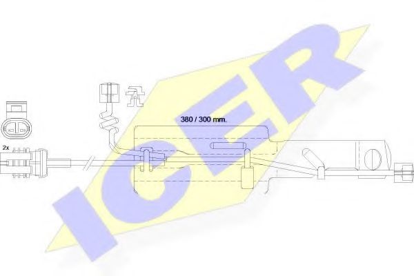 ICER 610433 E C Сигнализатор, износ тормозных колодок для DAF LF 55 (Даф Лф 55) ICER 610433 E C Сигнализатор, износ тормозных колодок для DAF LF 55 (Даф Лф 55)